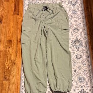 Green Cargo Pants/ Parachute pants. From GapFit. Size medium. Never worn